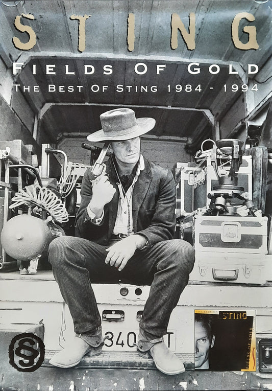 STING Original Promotion Poster - 1994 Album "Fields Of Gold"