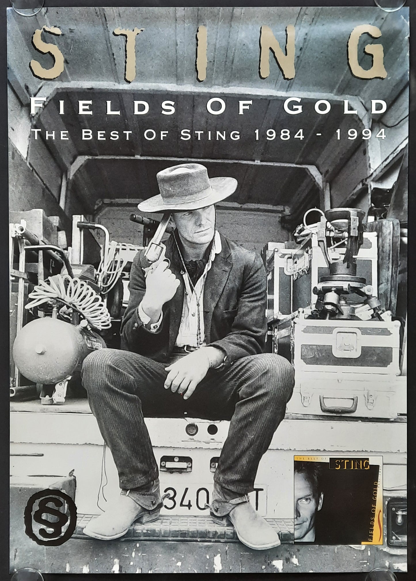 STING Original Promotion Poster - 1994 Album "Fields Of Gold" 2