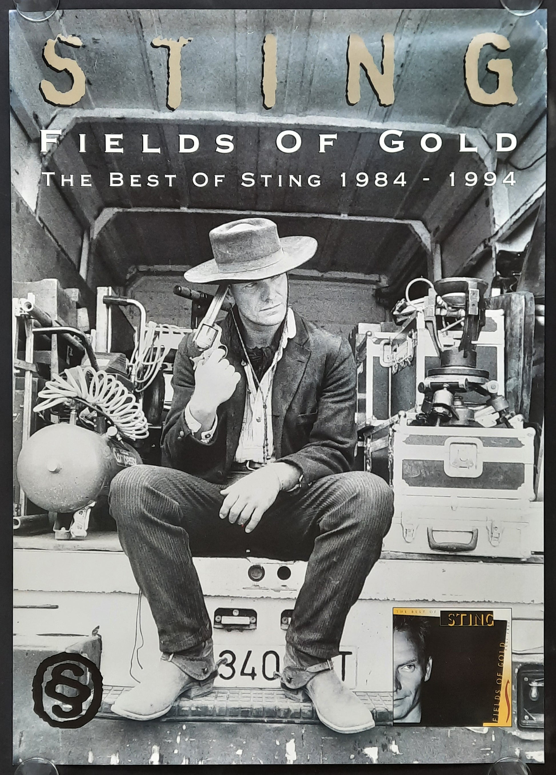 STING Original Promotion Poster - 1994 Album "Fields Of Gold" 2