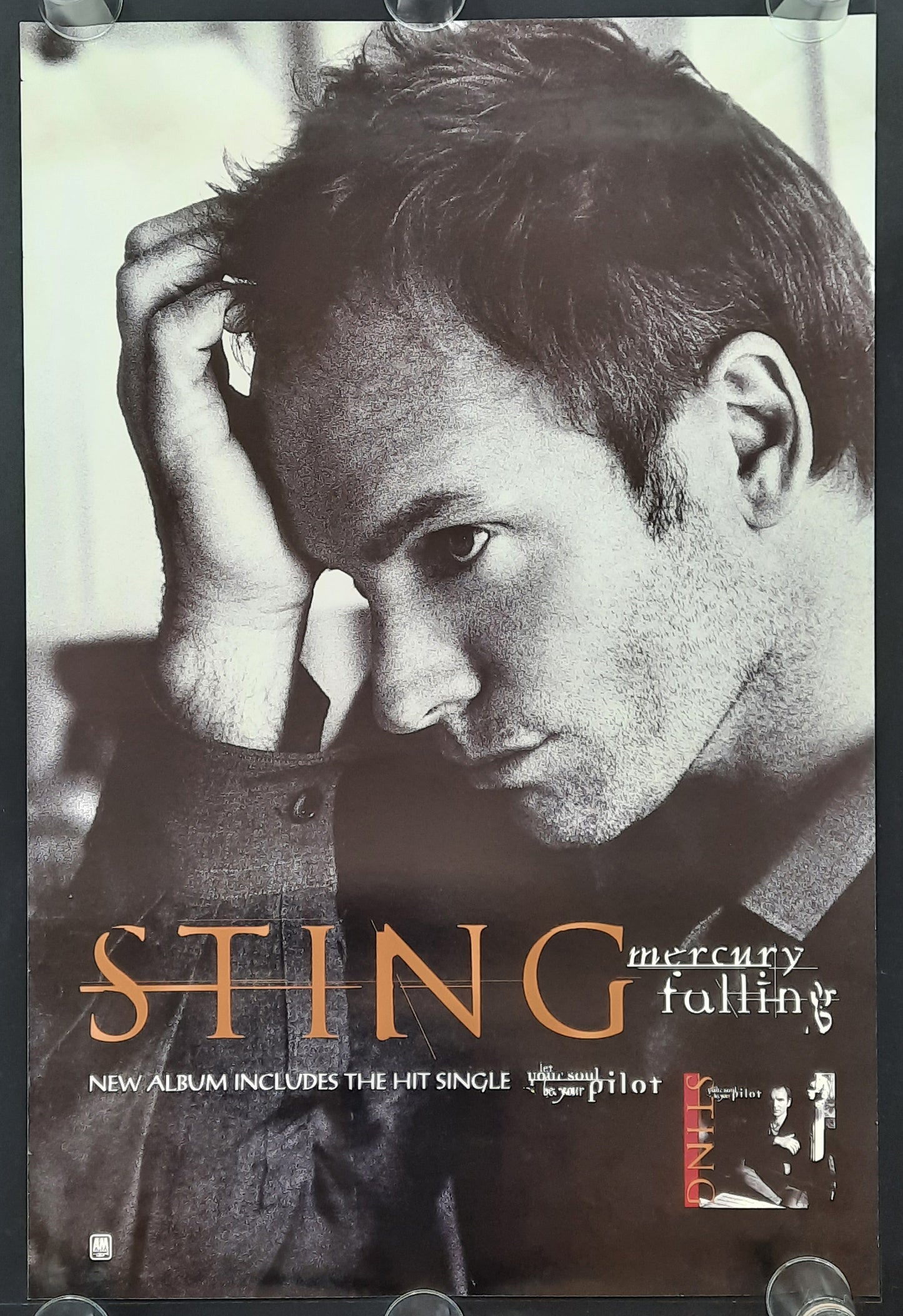 STING Original Promotion Poster - 1996 Album "Mercury Falling" 2