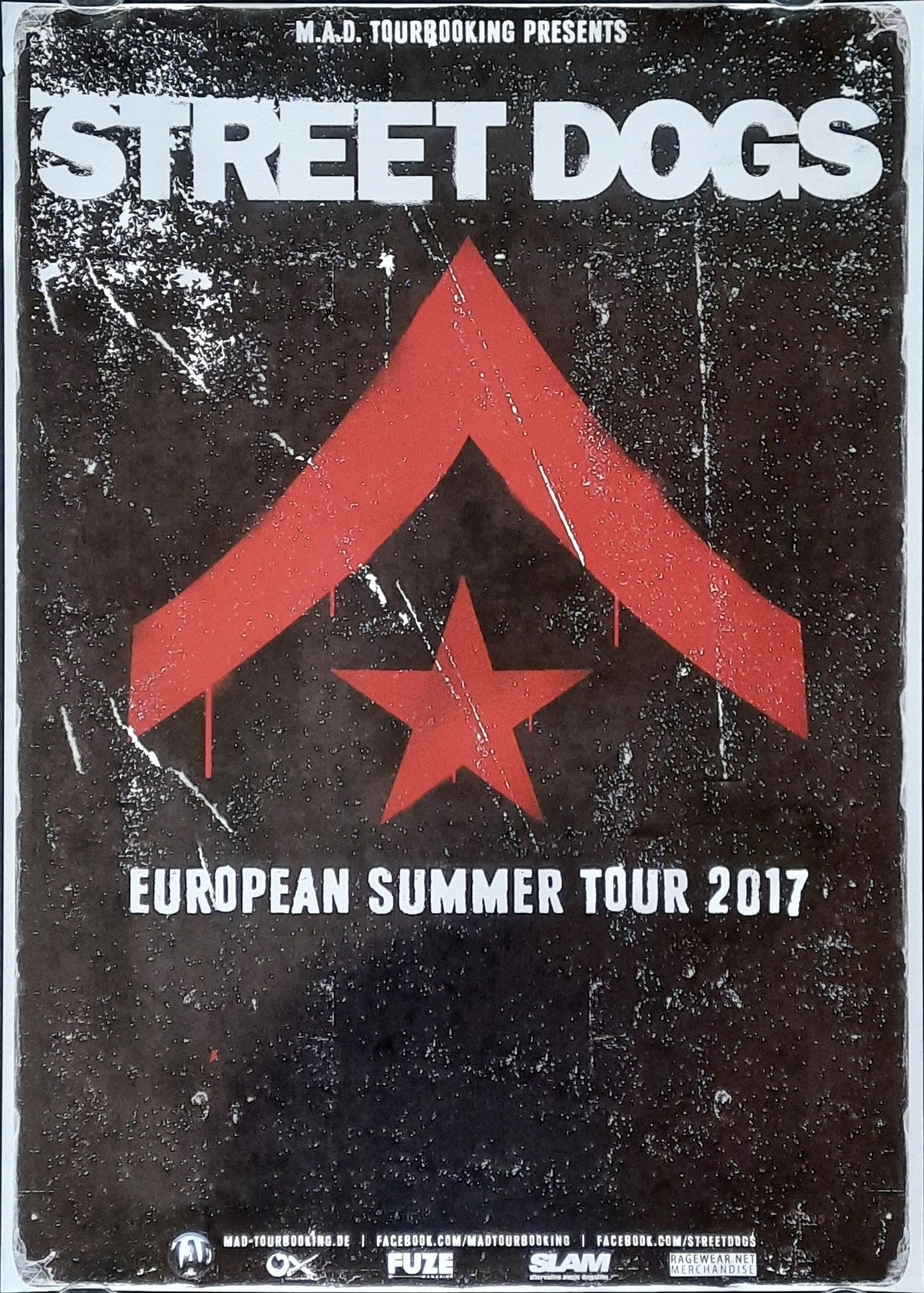 STREET DOGS Original Concert Poster 2017 European Summer Tour 50x70 (3) 1