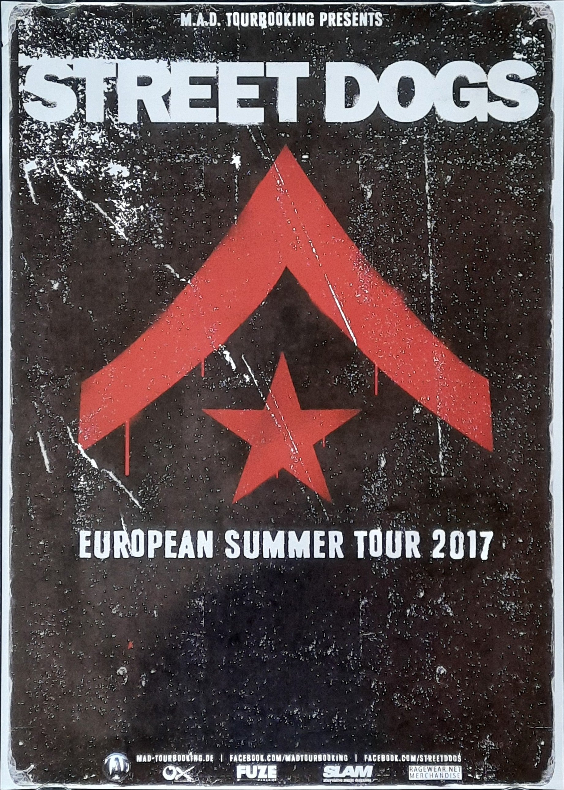 STREET DOGS Original Concert Poster 2017 European Summer Tour 50x70 (3) 1
