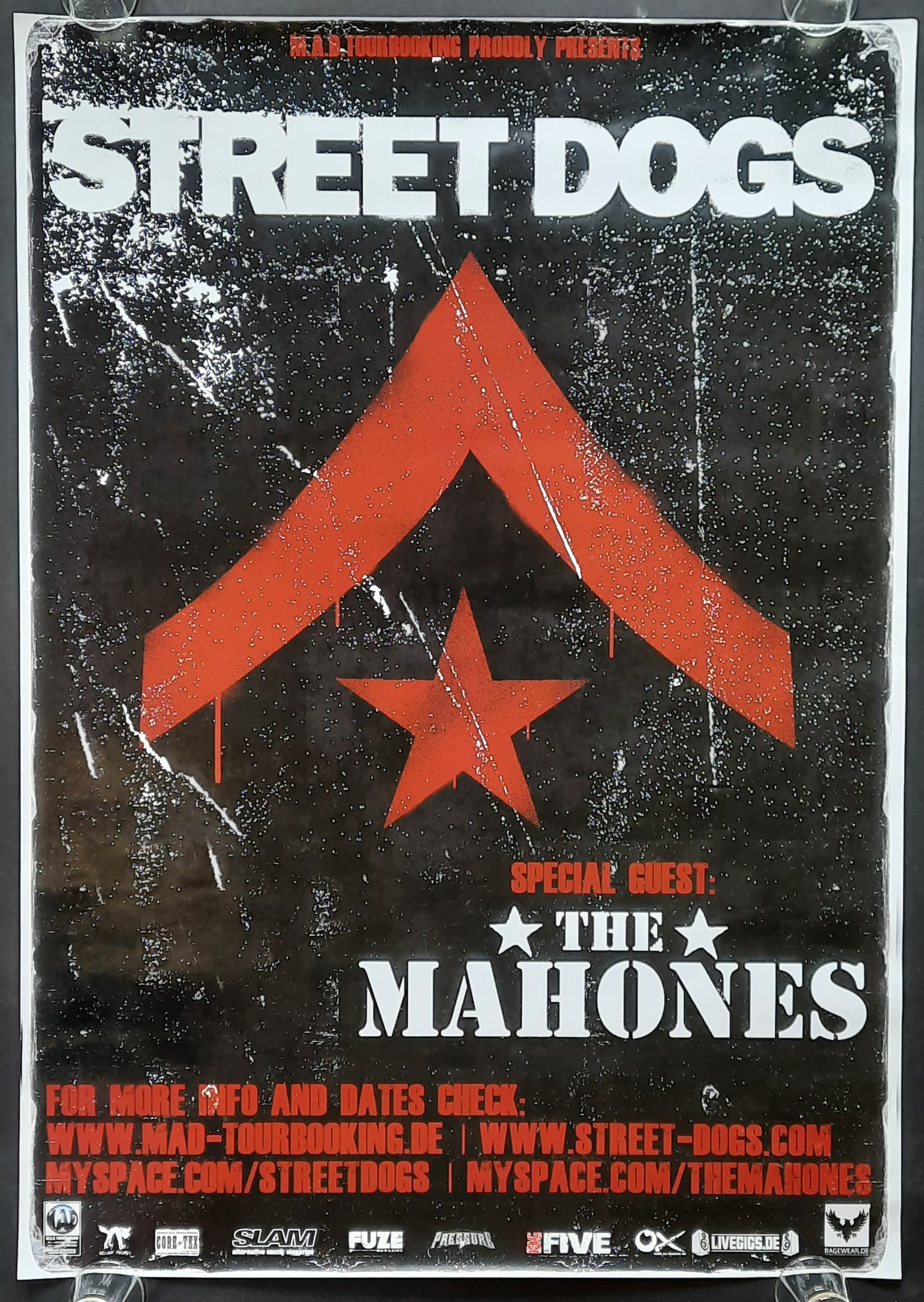 STREET DOGS Original Concert Poster 2011 Tour