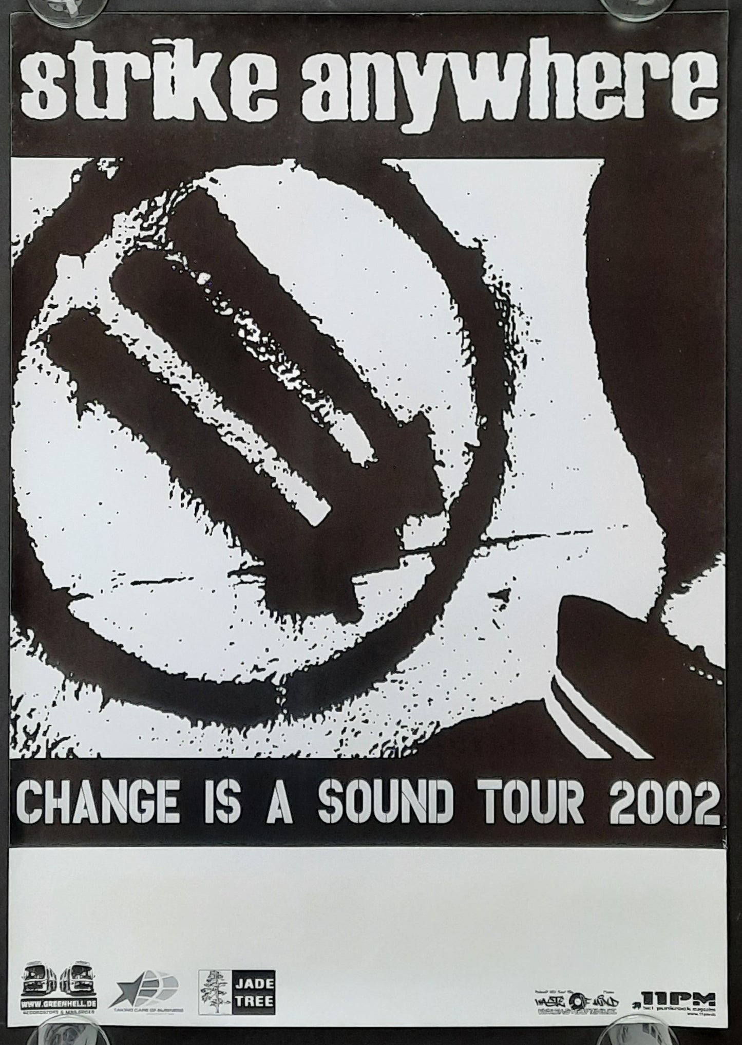 STRIKE ANYWHERE Original Concert Poster 2002 Change is A Sound Tour 42x59d (31) 1