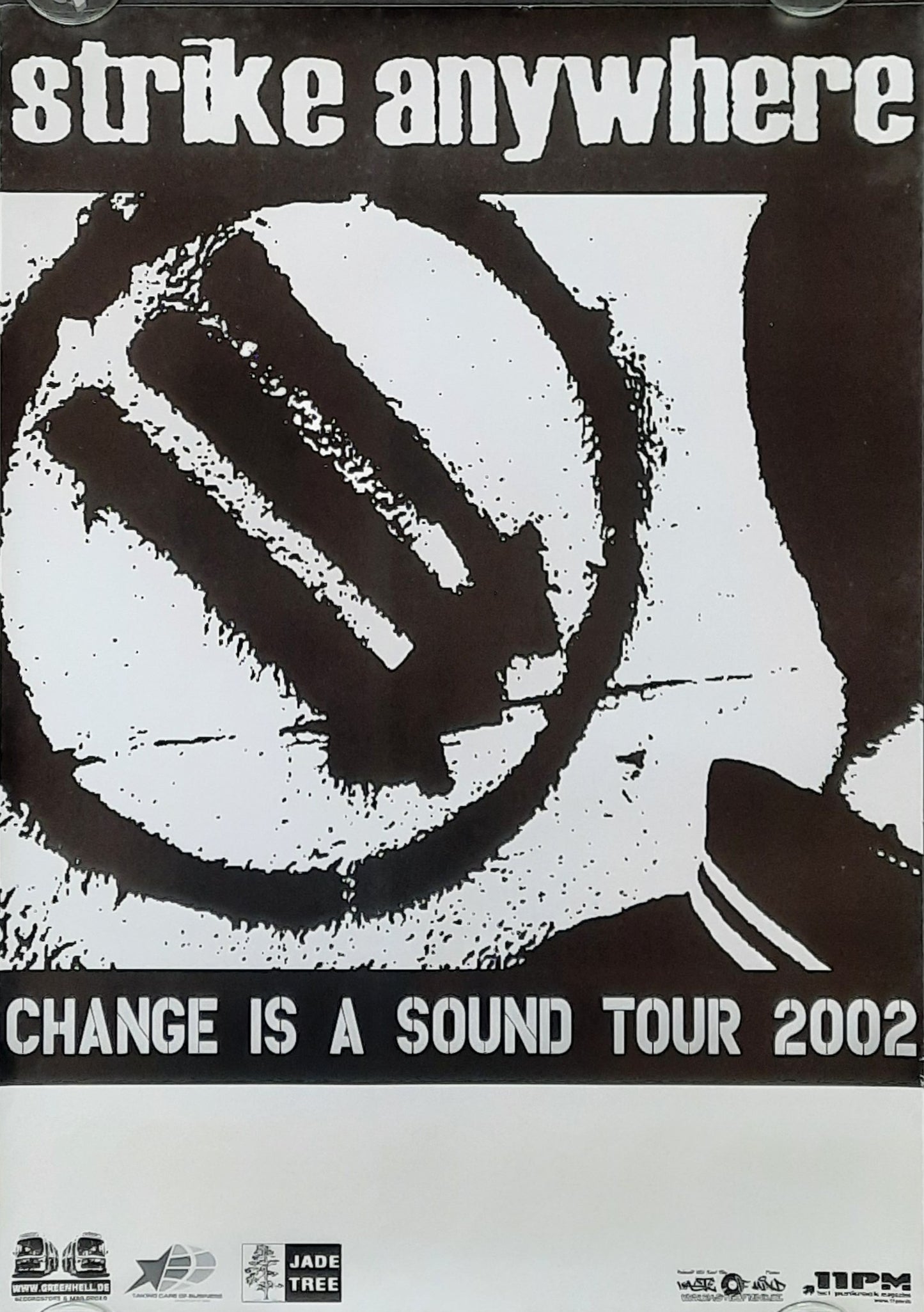 STRIKE ANYWHERE Original Concert Poster 2002 Change is A Sound Tour 42x59d (31) 1