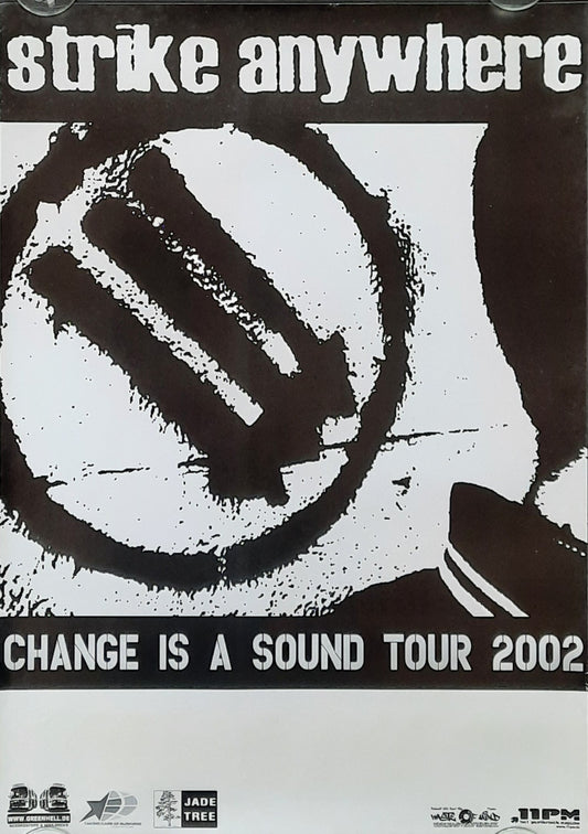 STRIKE ANYWHERE Original Concert Poster 2002 Change is A Sound Tour 42x59d (31) 1