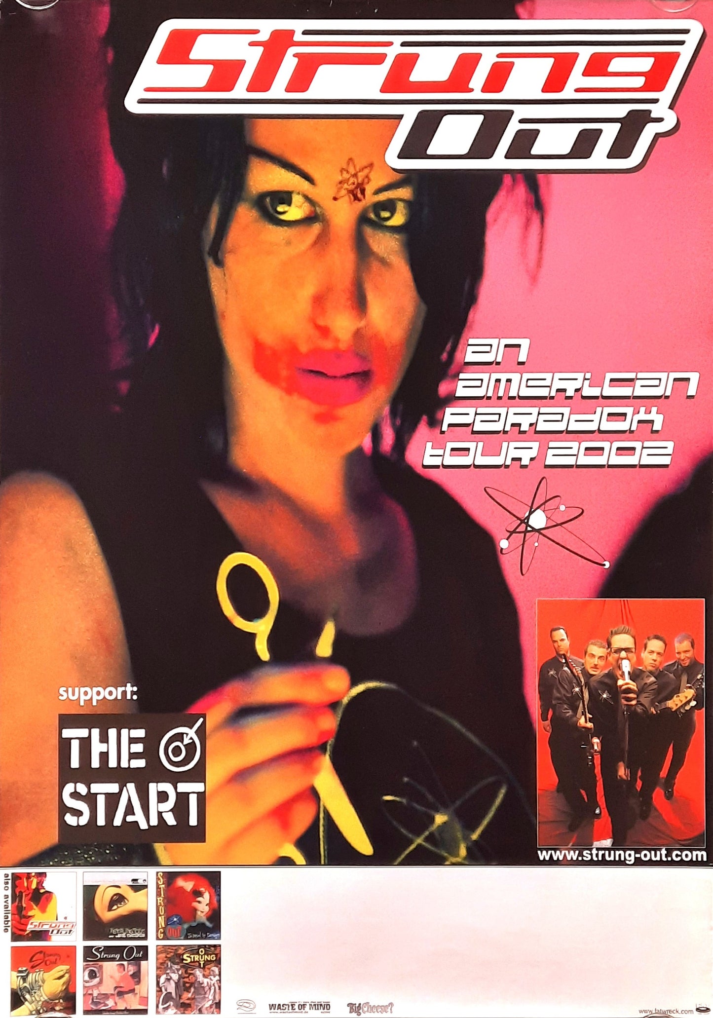 STRUNG OUT Original Concert Poster 2002 An American Paradox Tour