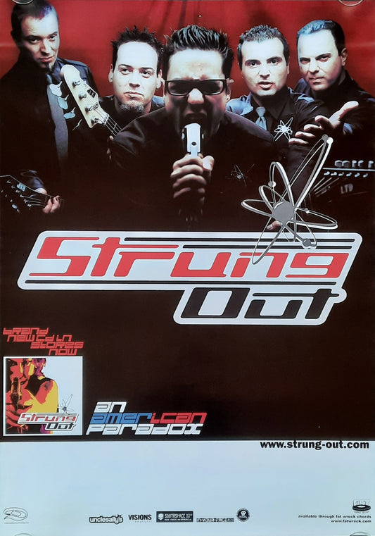 STRUNG OUT Original Concert Poster 2002 European Tour