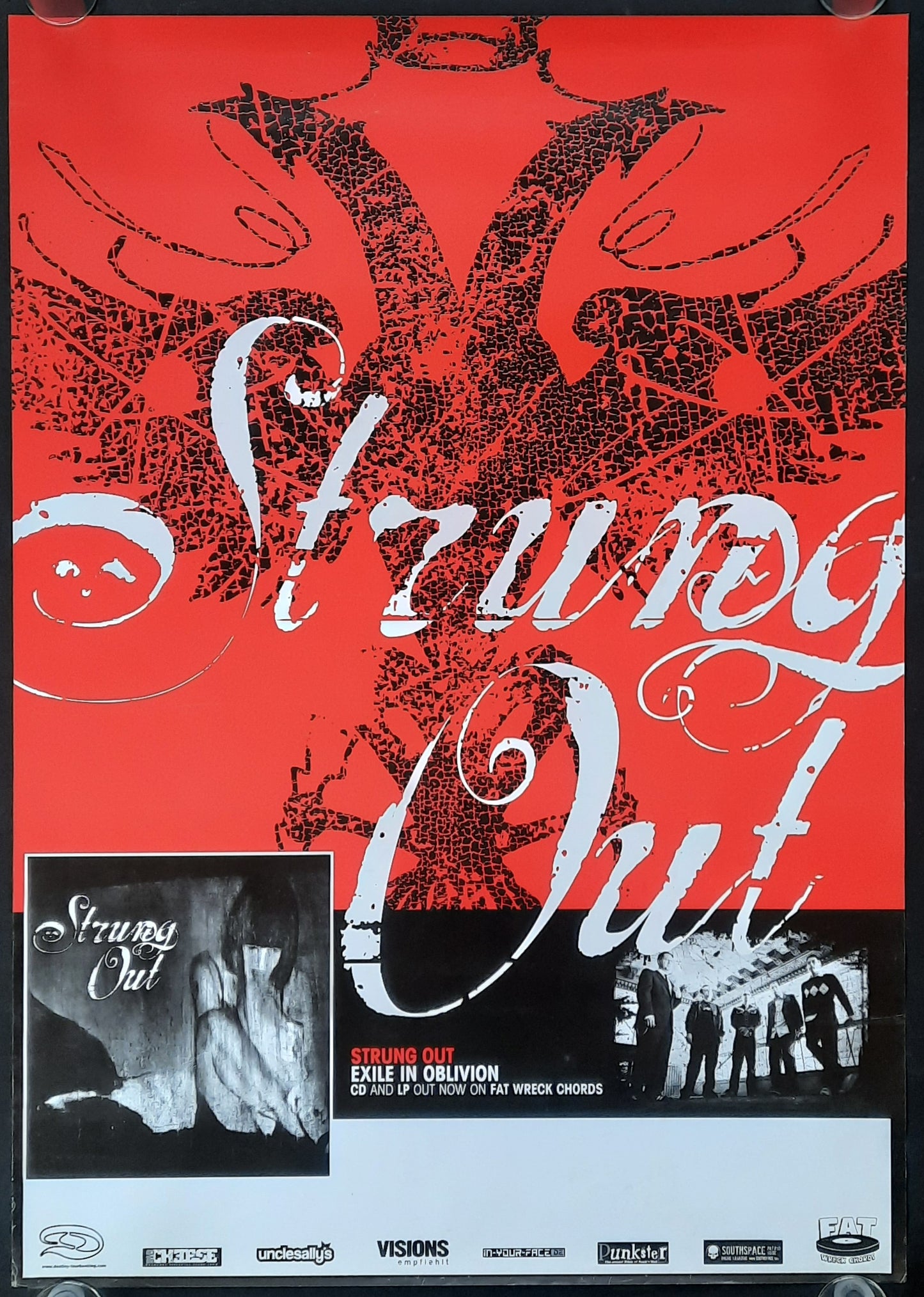 STRUNG OUT Original Concert Poster 2004 Exile in Oblivion Tour