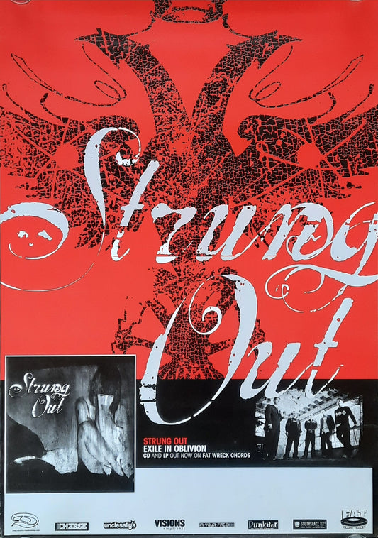 STRUNG OUT Original Concert Poster 2004 Exile in Oblivion Tour