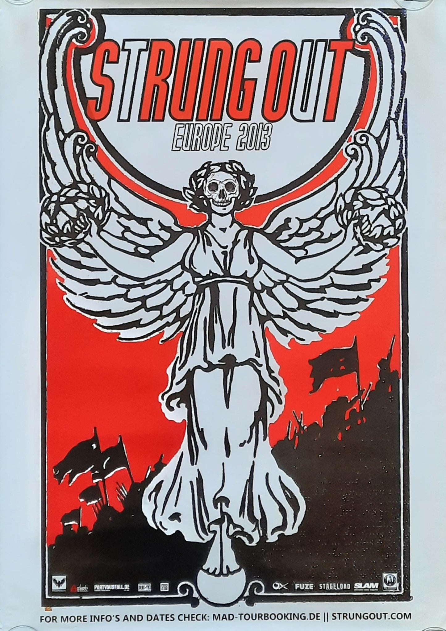 STRUNG OUT Original Concert Poster 2013 Europe 50x70 1