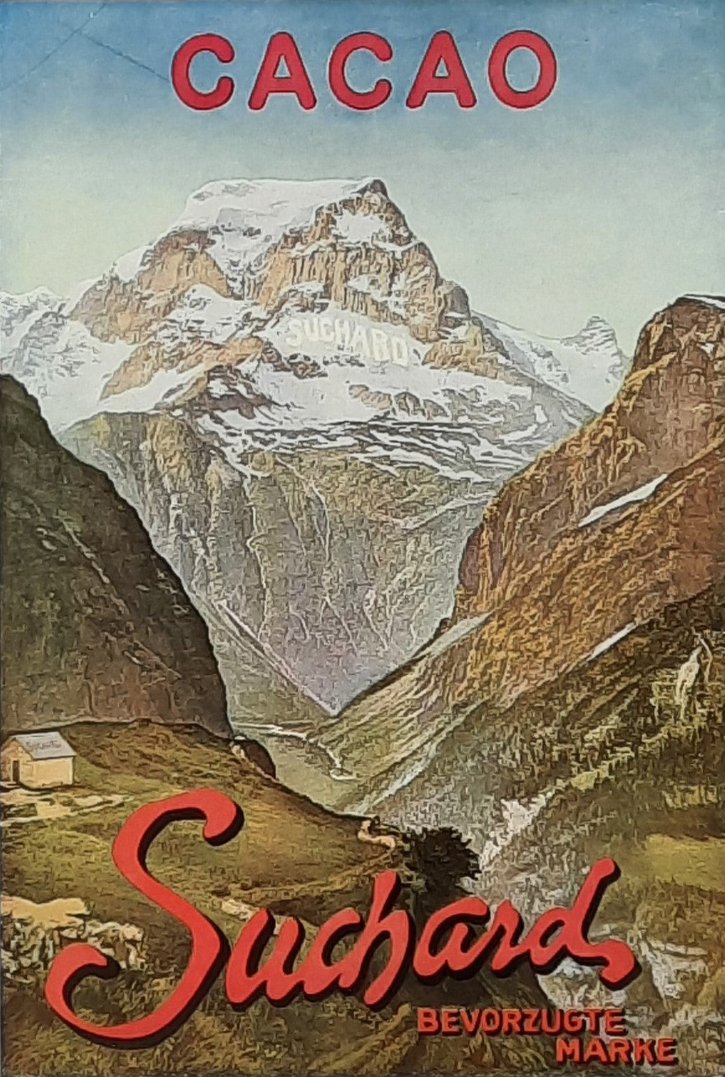 SUCHARD - CACAO original german newspaper advertisement for cocoa, ca. 1915