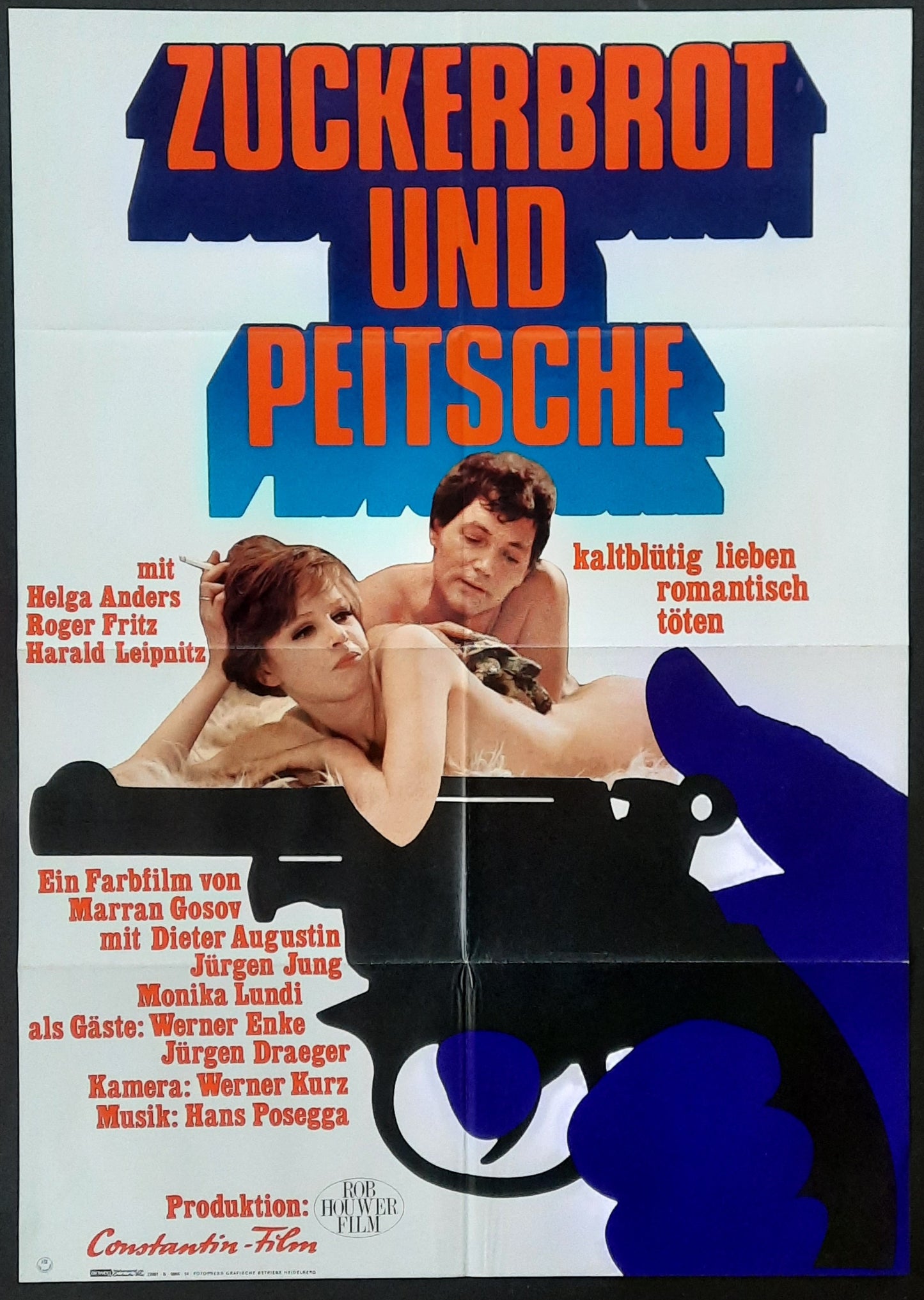 SUGARBREAD AND WHIP Original Movie Poster 1968 Helga Anders German 1-Sheet Poster