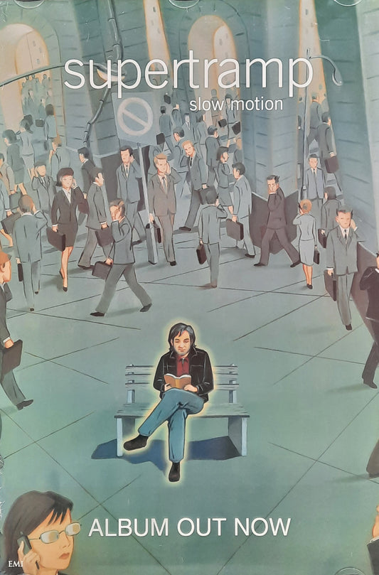 SUPERTRAMP 2002 Original Promotion Poster - 2002 Album "Slow Motion"