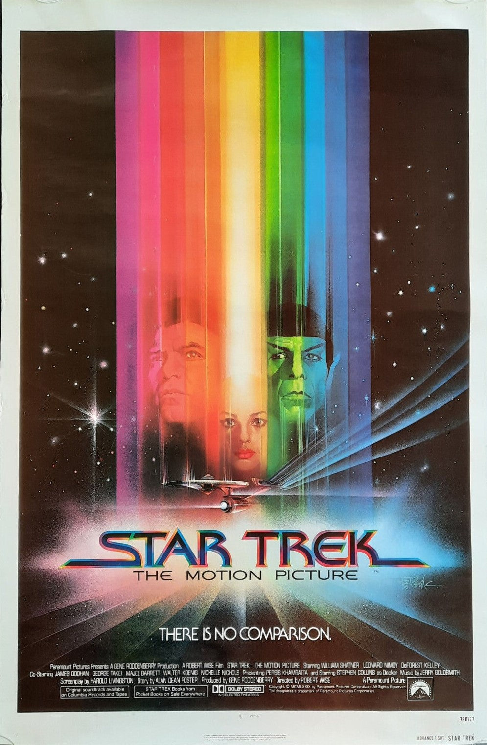 STAR TREK 1979 The Motion Picture Original 1st One Sheet Movie Poster