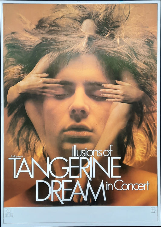 TANGERINE DREAM Original Concert Poster 1980 (blank) Germany by Kieser ROLLED 1