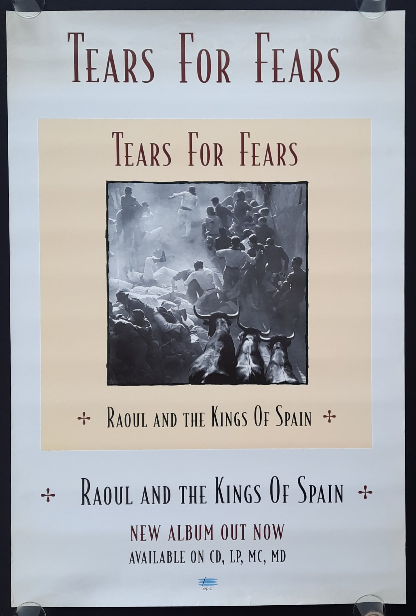 TEARS FOR FEARS Original Promotion Poster - 1995 Album "Raoul And The Kings Of Spain" 2