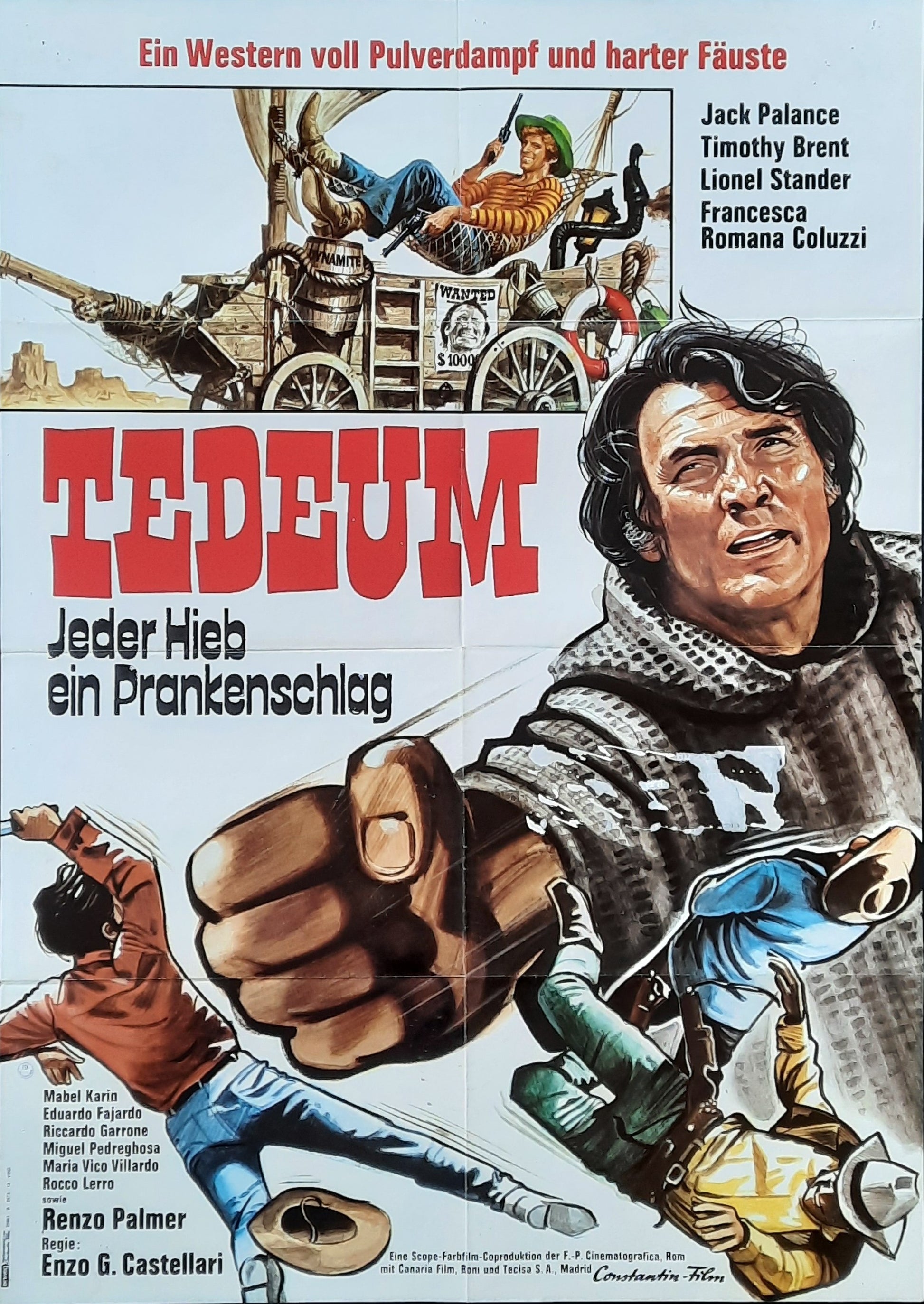 TEDEUM Original Movie Poster 1972  Enzo G. Castellari German 1-Sheet