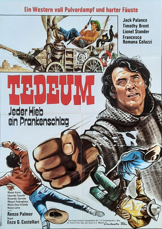 TEDEUM Original Movie Poster 1972  Enzo G. Castellari German 1-Sheet