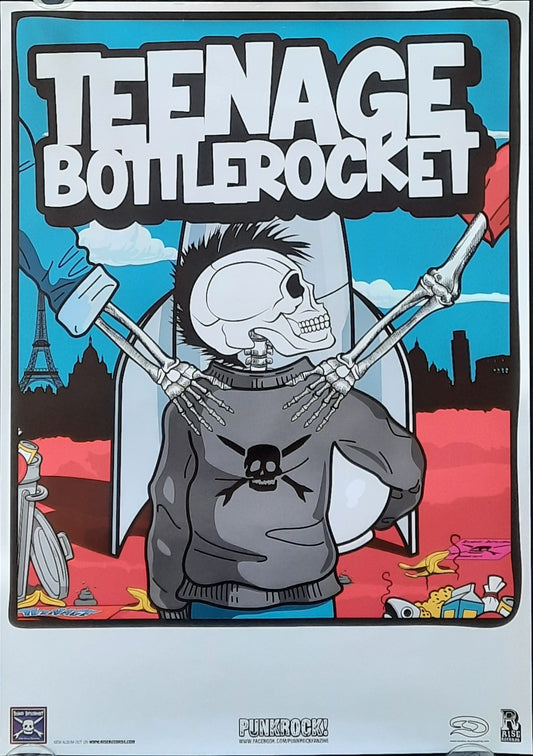 TEENAGE BOTTLE ROCKET Original Concert Poster 2015 Europe A2 1