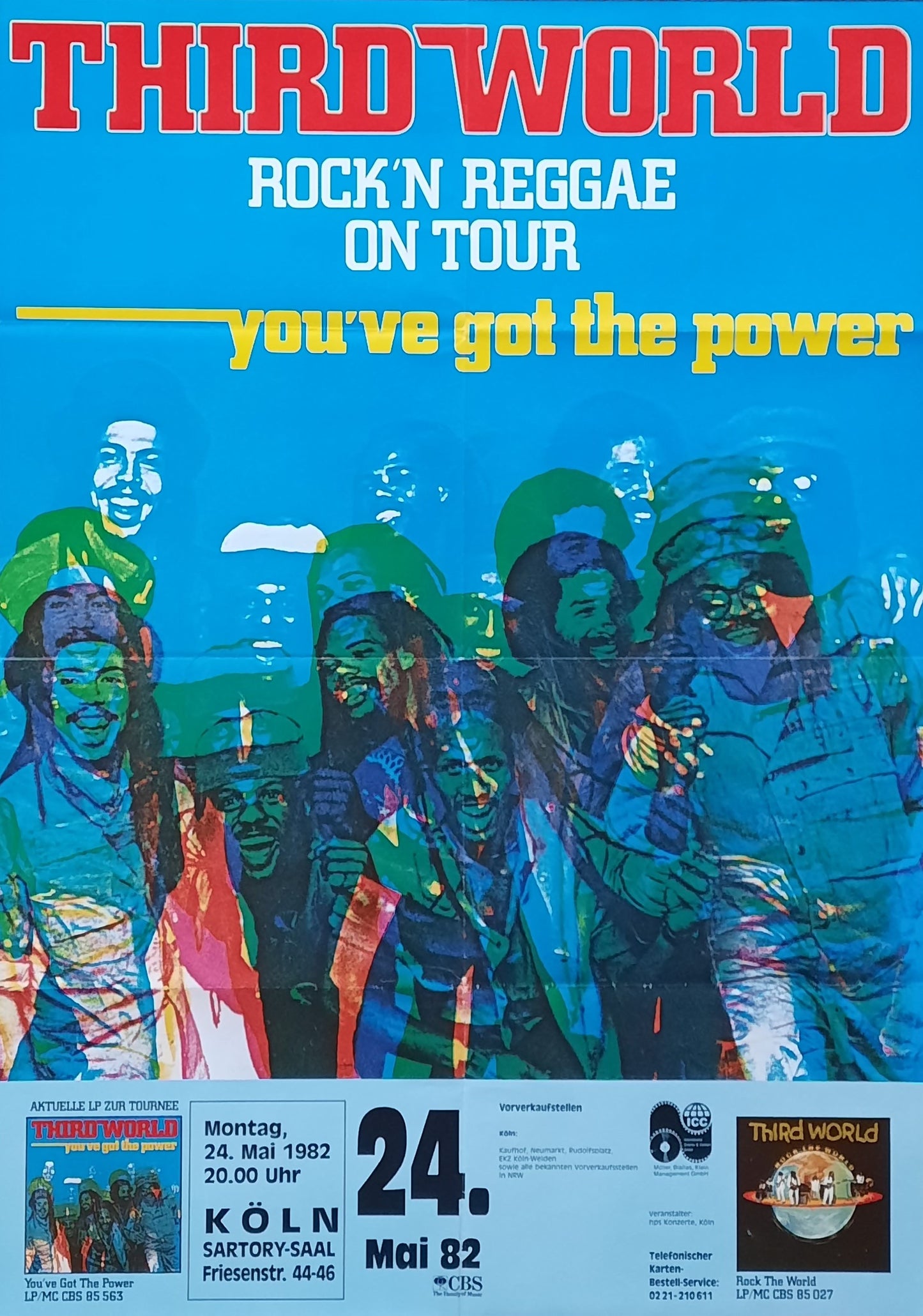 THIRD WORLD Original Concert Poster May 24, 1982 Köln Germany