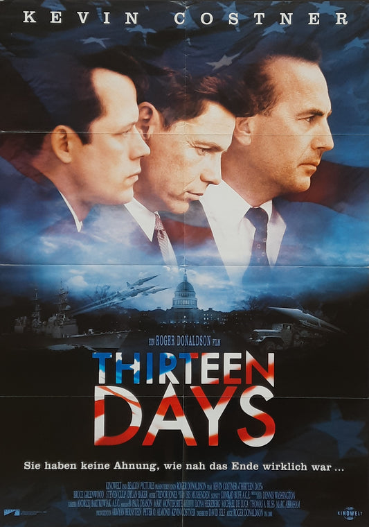 THIRTEEN DAYS Original Movie Poster 2000 Kevin Costner German 1-Sheet