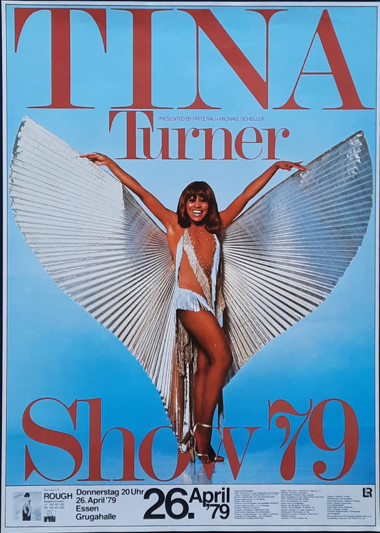 TINA TURNER Original Concert Poster April 26, 1979 Essen Germany 1