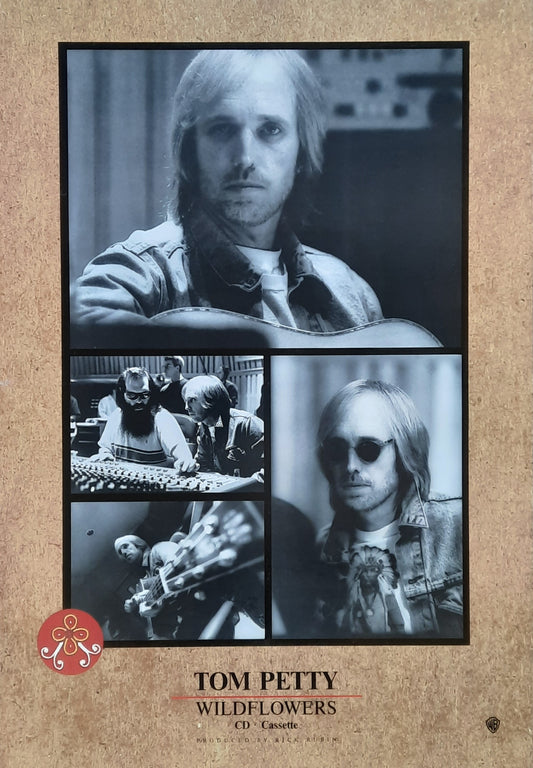 TOM PETTY Original Promotion Poster - 1994 Album WILDFLOWERS