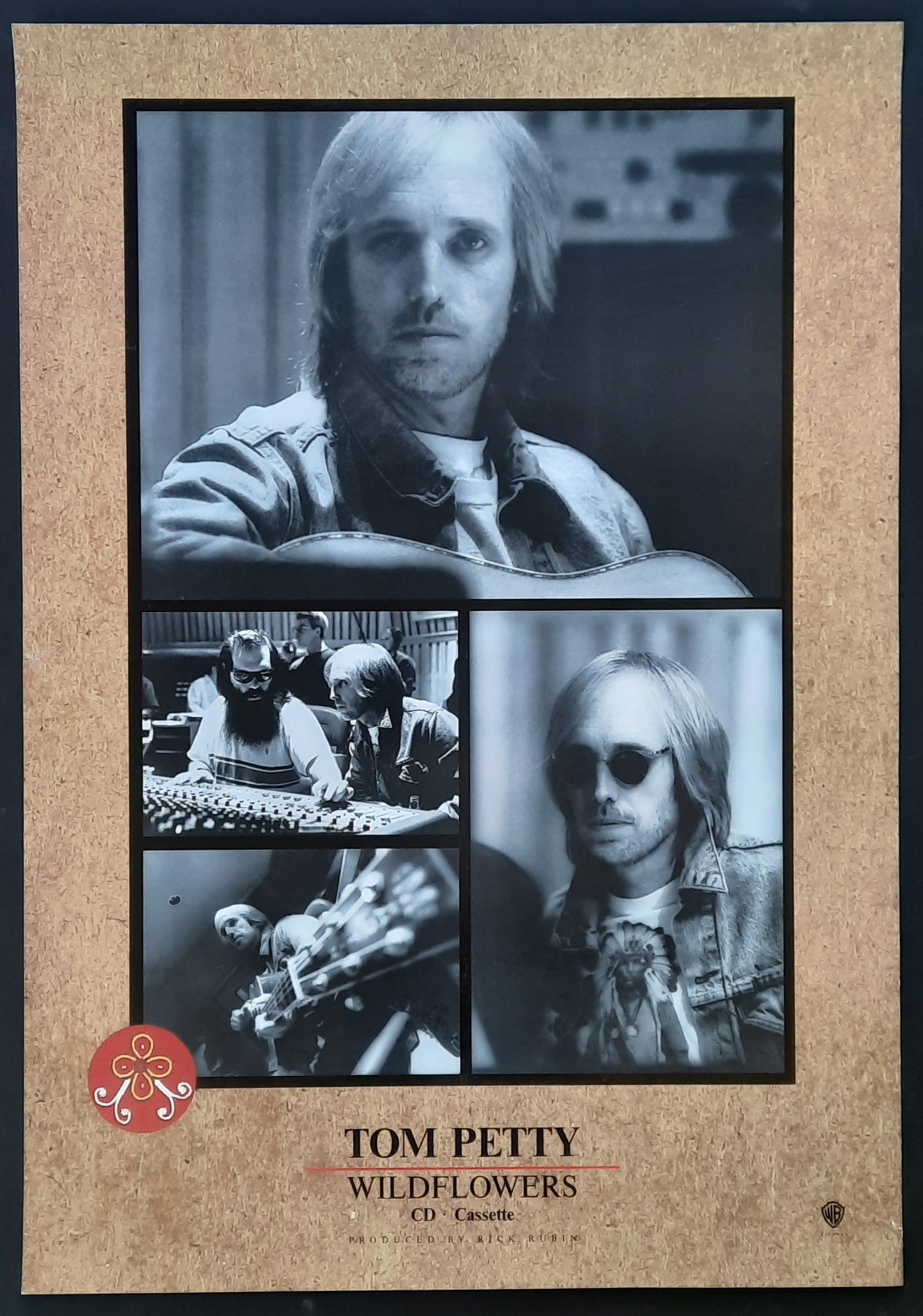 TOM PETTY Original Promotion Poster - 1994 Album WILDFLOWERS 1