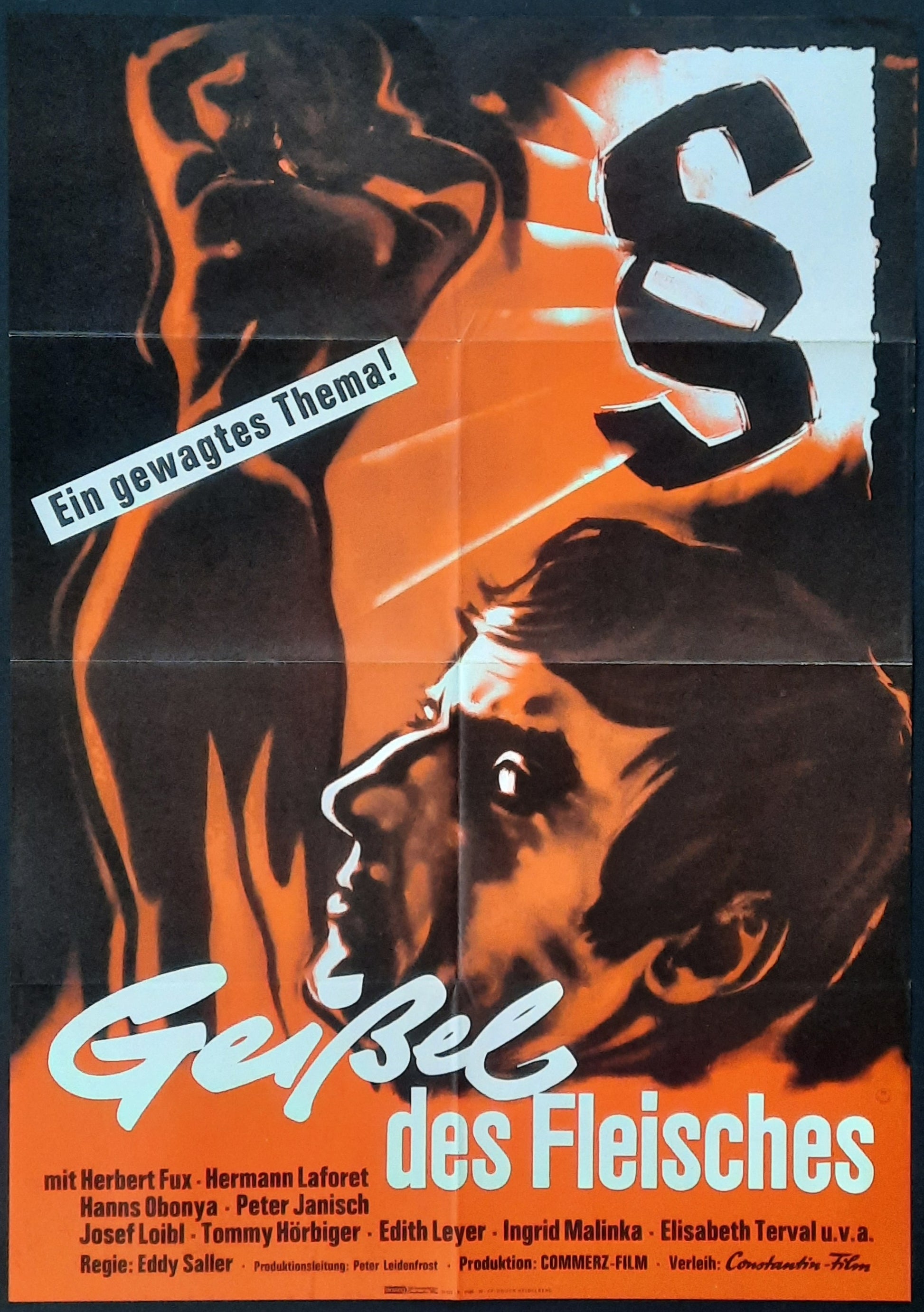 TORMENT OF THE FLESH Original Movie Poster 1965 Eddy Saller German 1-Sheet 11