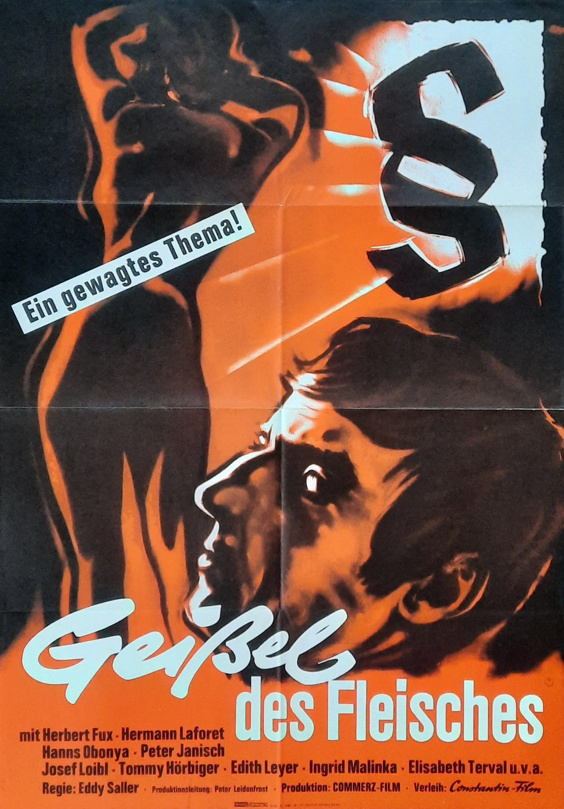 TORMENT OF THE FLESH Original Movie Poster 1965 Eddy Saller German 1-Sheet 11