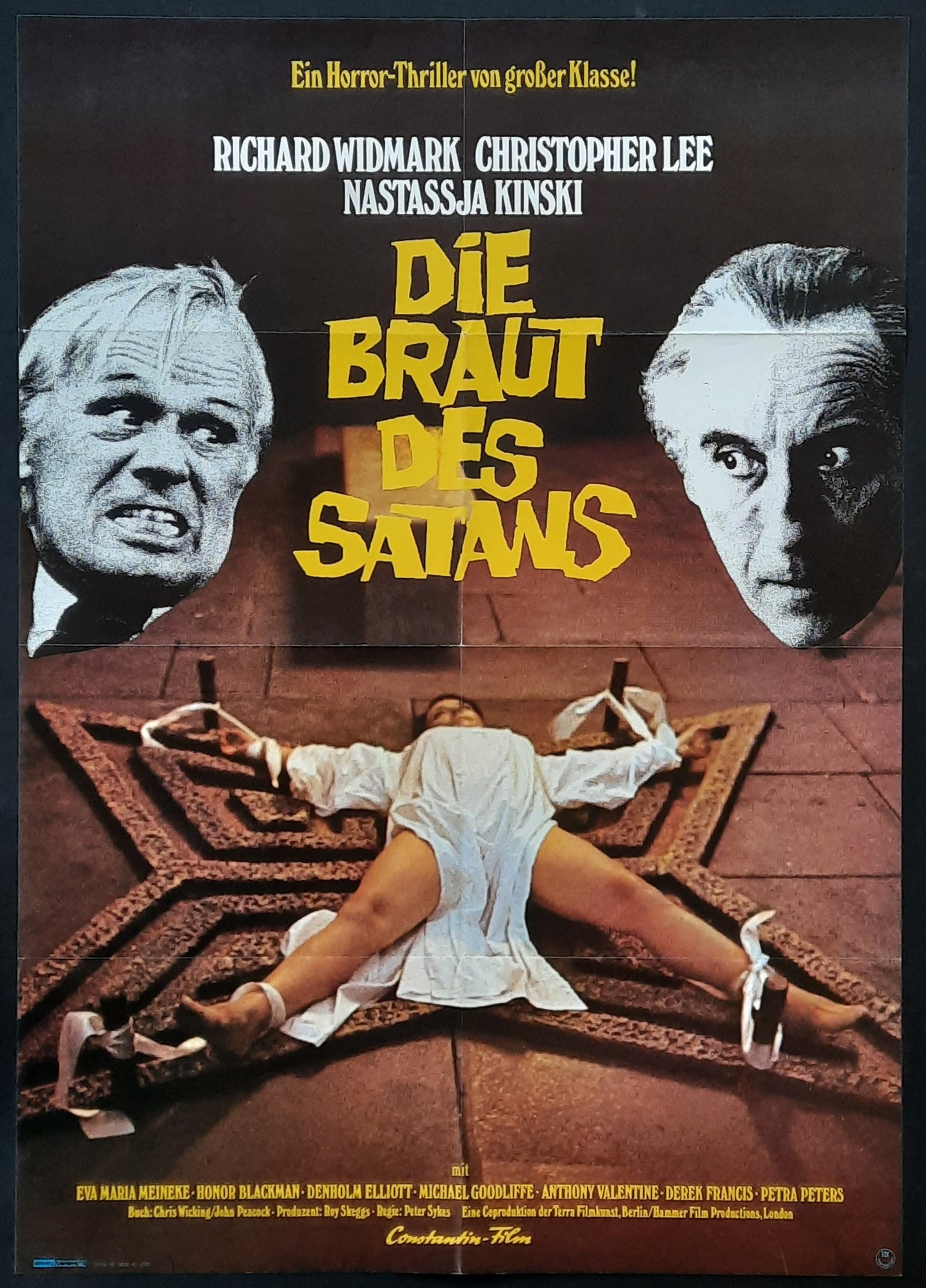 TO THE DEVIL A DAUGHTER Original Movie Poster 1976 Richard Widmark Christopher Lee Germany