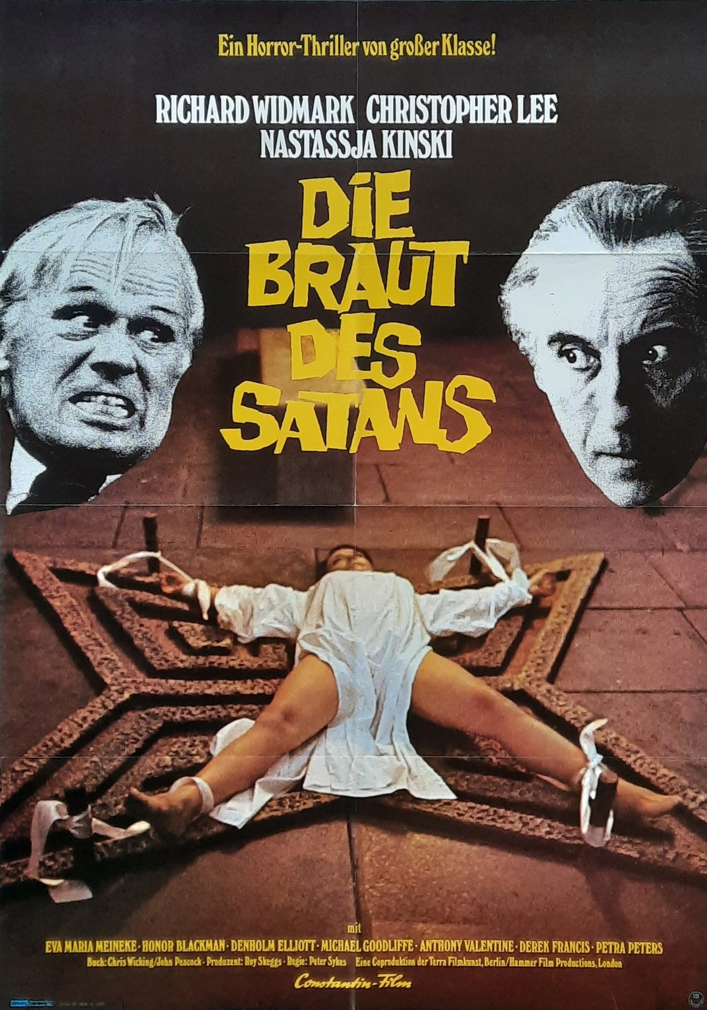 TO THE DEVIL A DAUGHTER Original Movie Poster 1976 Richard Widmark Christopher Lee Germany