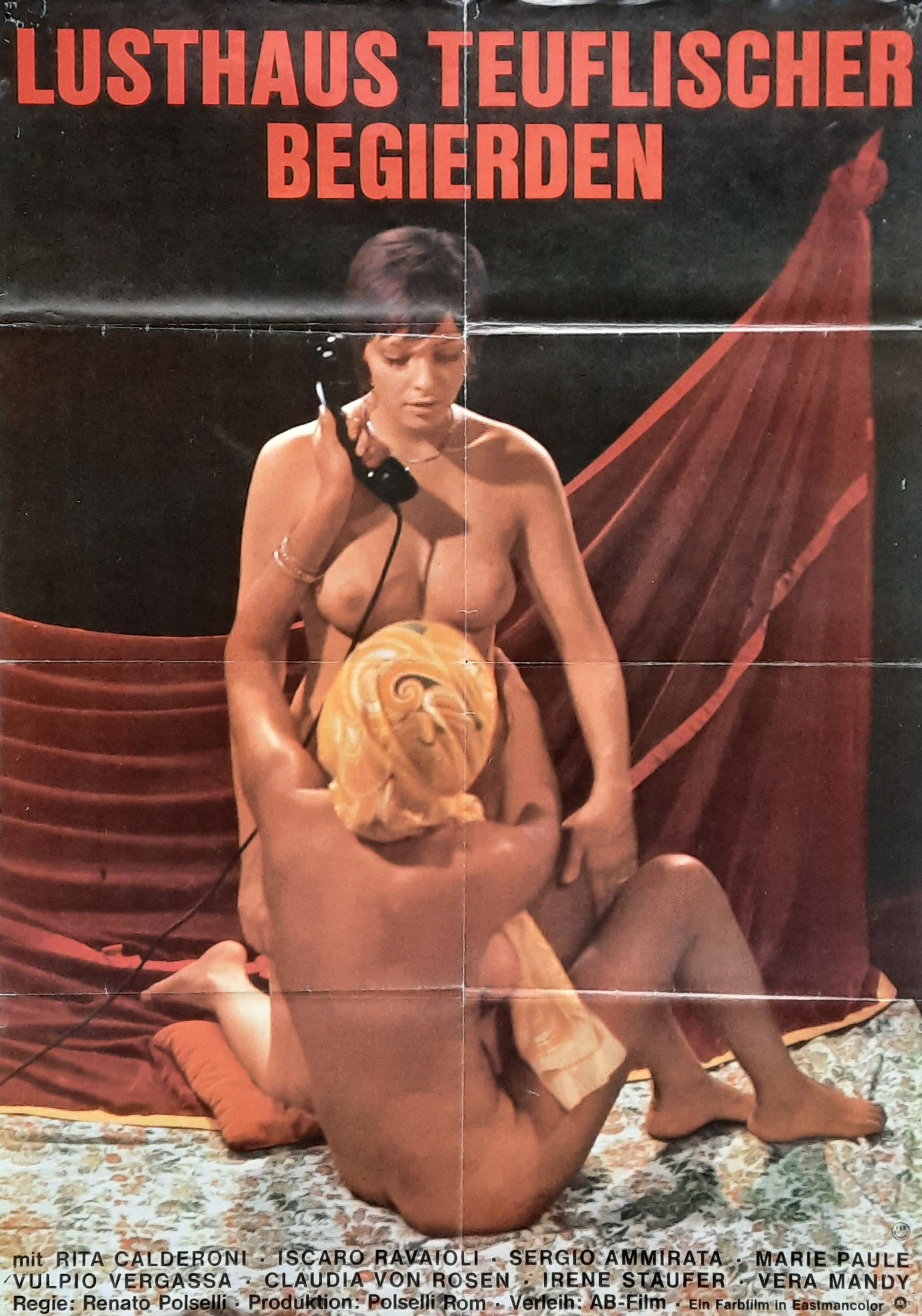 TRUTH ACCORDING TO SATAN Original Movie Poster 1972 Renato Polselli German 1 sheet Poster