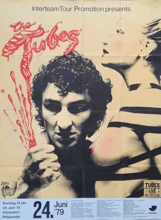 TUBES Original Concert Poster June 24, 1979 Düsseldorf Germany 1
