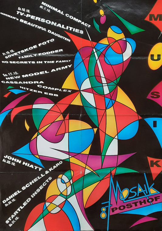 TV- PERSONALITIES Original Concert Poster 1990 Linz Austria