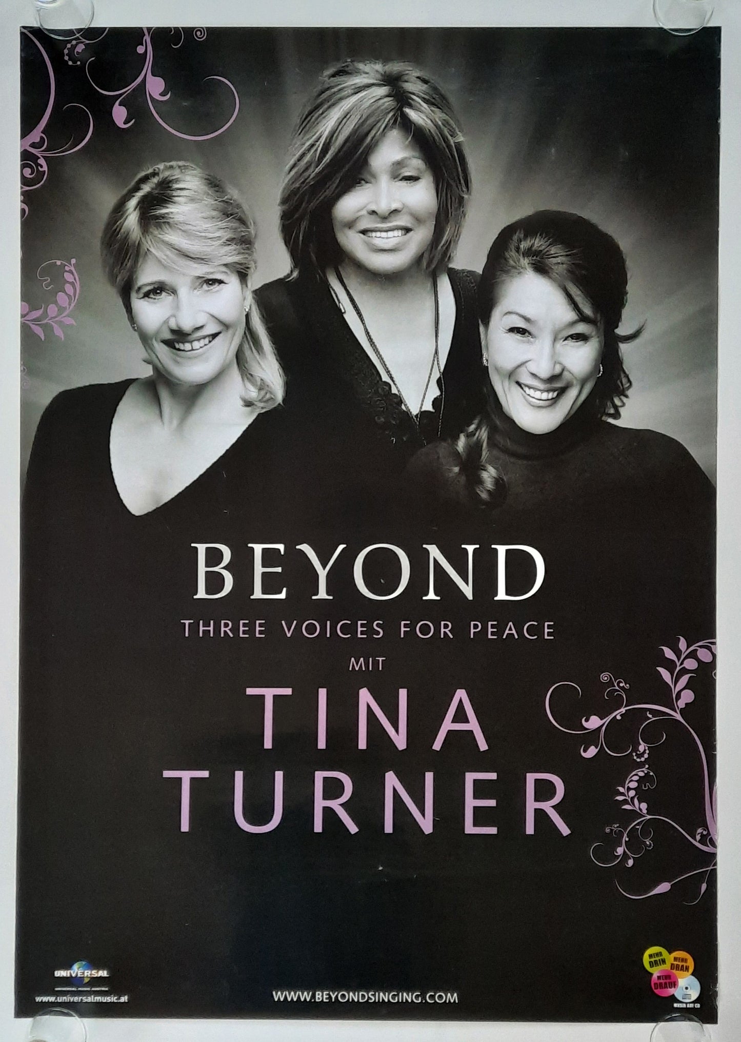 TINA TURNER 2009 Album Promotion Poster "Beyond" 1st print