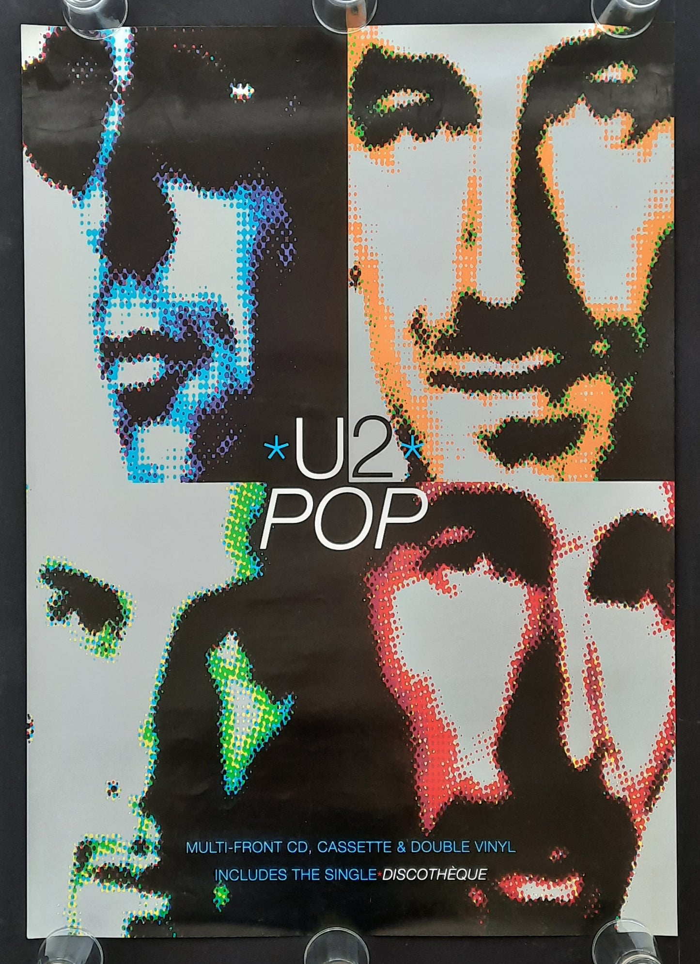 U2 Promotion Poster 1997 Album "POP" 1st print