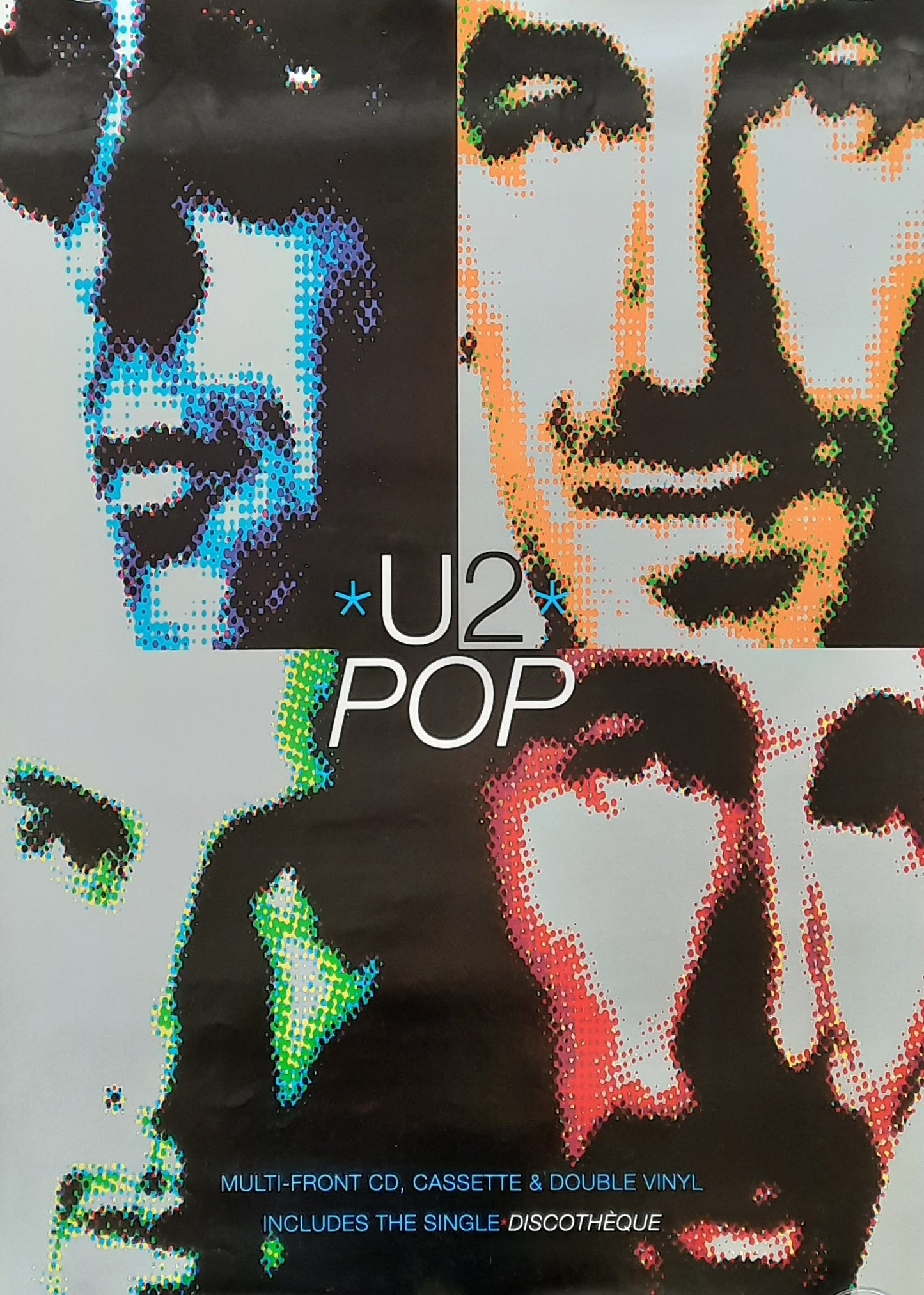 U2 Promotion Poster 1997 Album "POP" 1st print