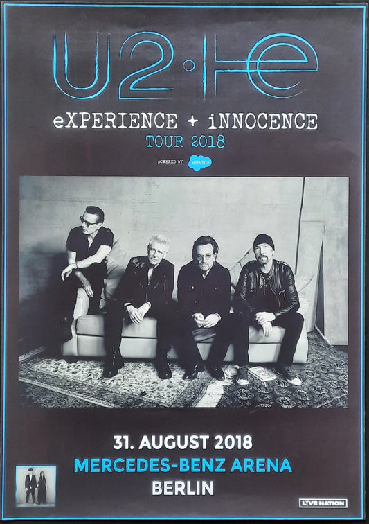 U2 Original Concert Poster August 31, 2018 Berlin Germany 1