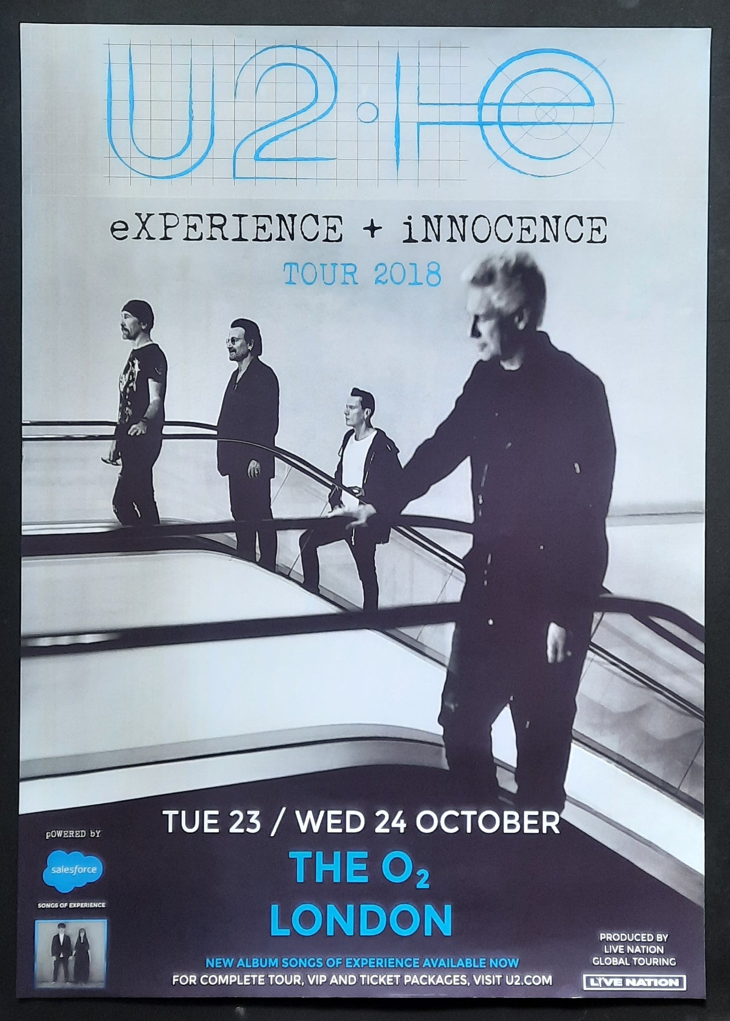 U2 Original Concert Poster October 23-24, 2019 London UK