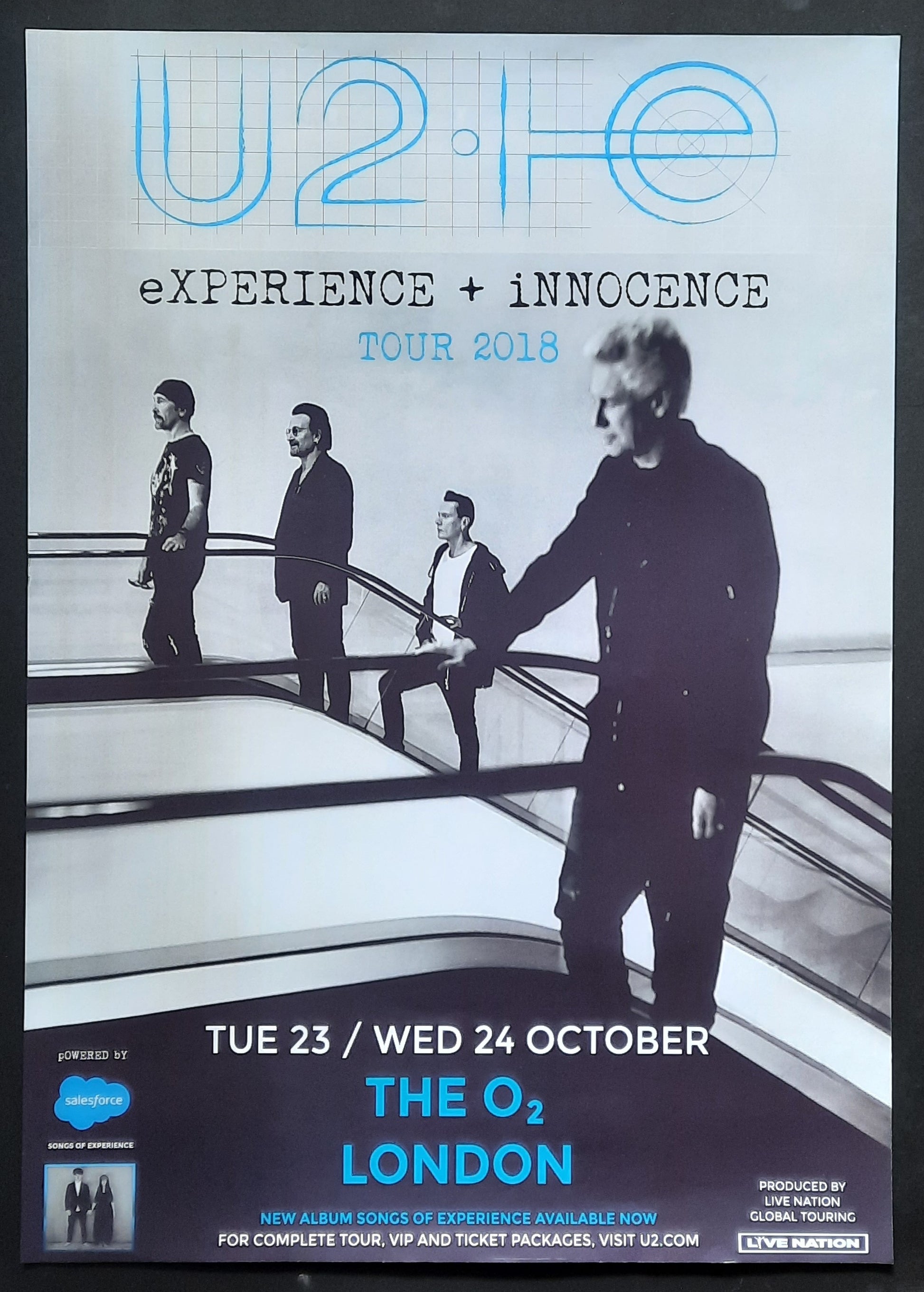U2 Original Concert Poster October 23-24, 2019 London UK