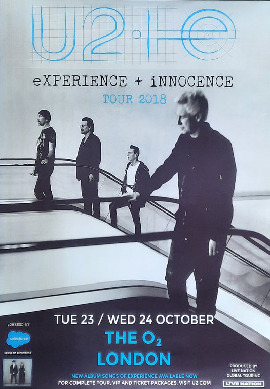 U2 Original Concert Poster October 23-24, 2019 London UK 1