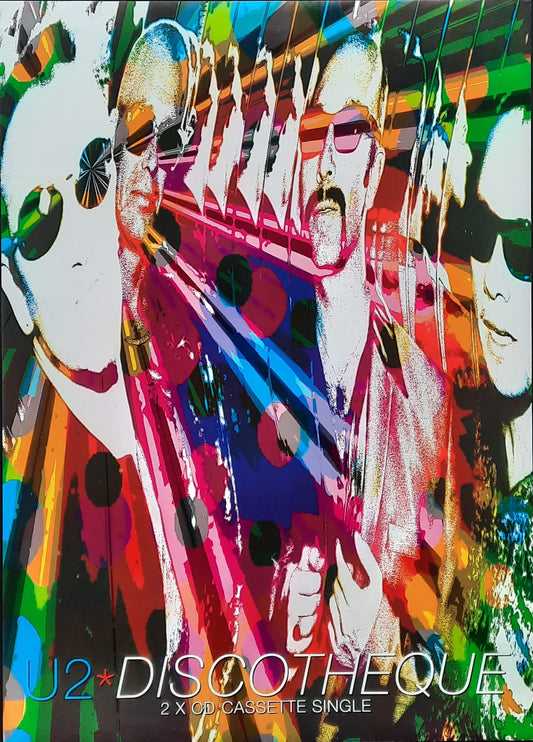 U2 Original Promotion Poster - 1997 Single  "Discotheque"