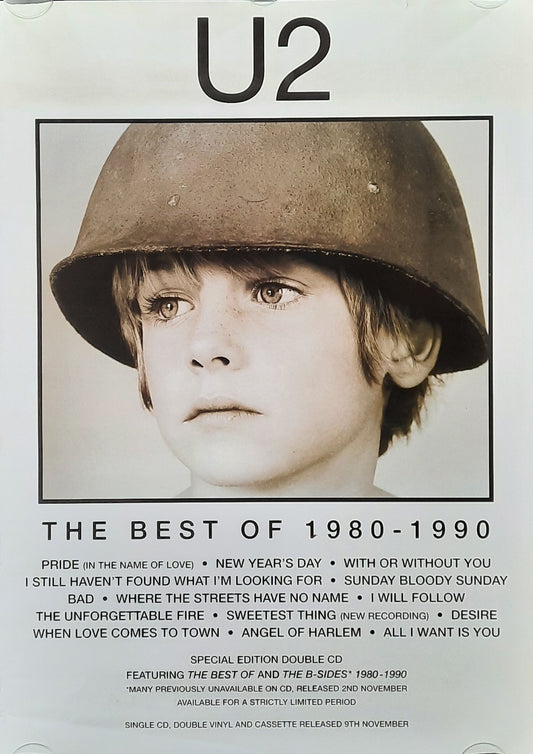 U2 Original Promotion Poster - 1998 Album "Best of 1980 - 1990"