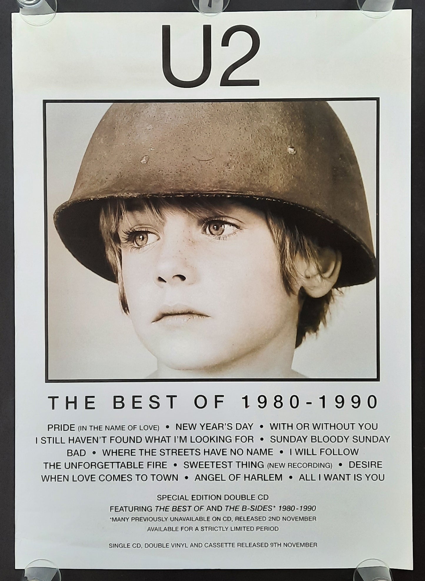 U2 Original Promotion Poster - 1998 Album "Best of 1980 - 1990" 2