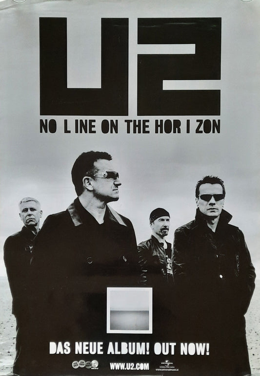 U2 Original Promotion Poster - 2009 Album "No Line On The Horizon"