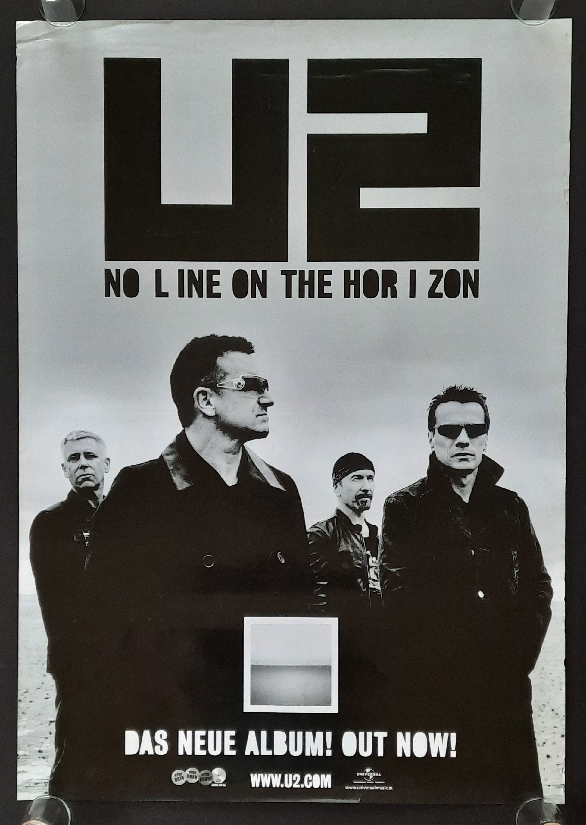 U2 Original Promotion Poster - 2009 Album "No Line On The Horizon" 2