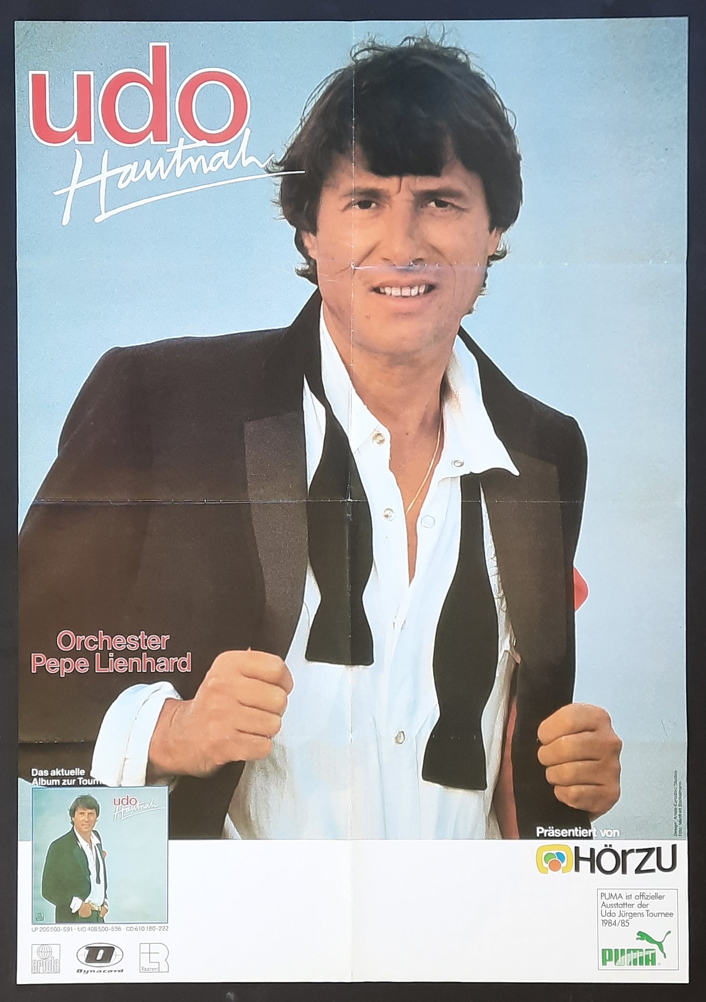 UDO JÜRGENS Original Concert Poster 1985 Germany