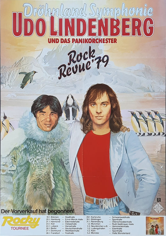 UDO LINDENBERG Original Concert Poster 1979 Tour Germany 1